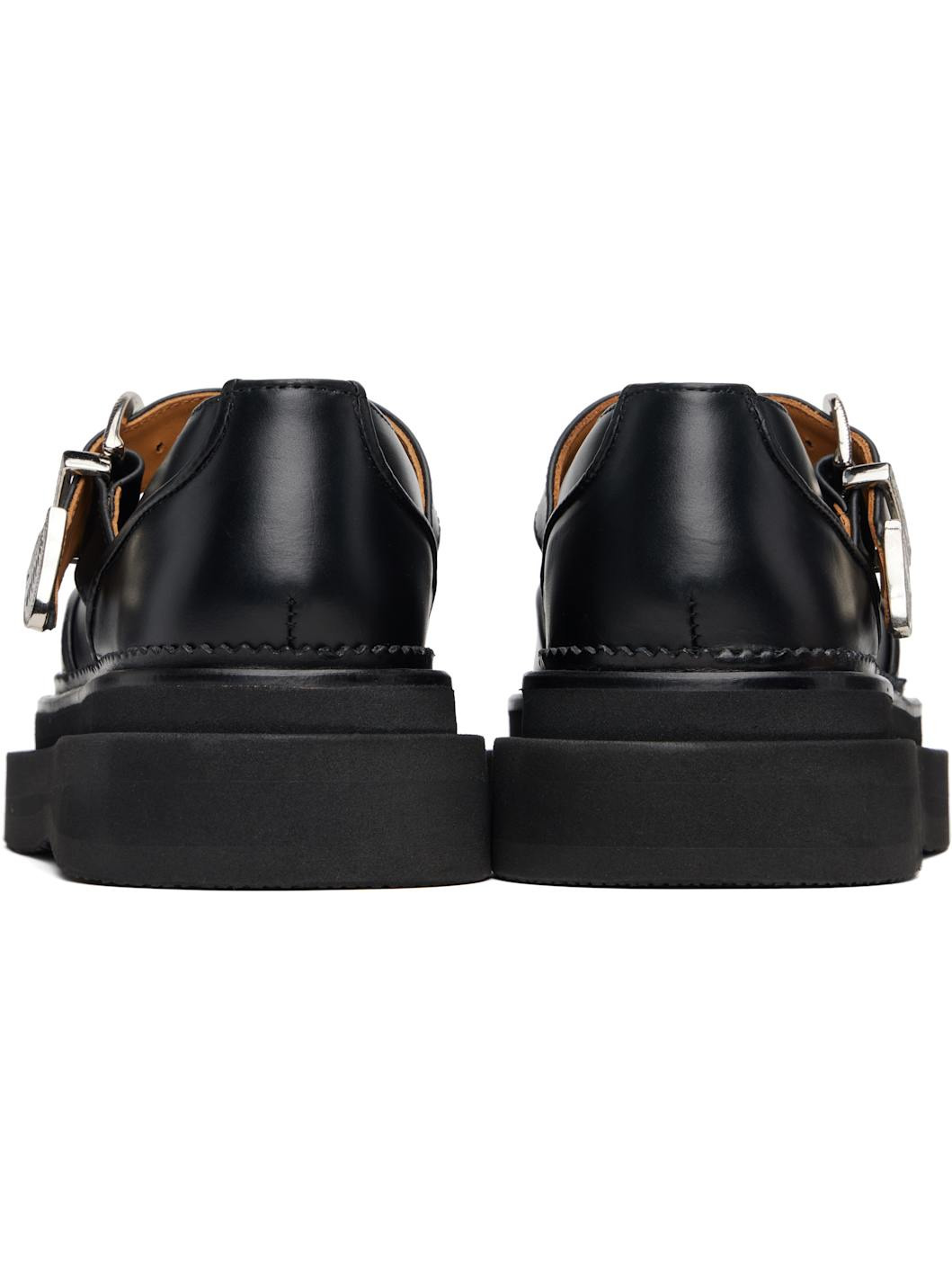 Black T-Bar Mary Jane Loafers - 2