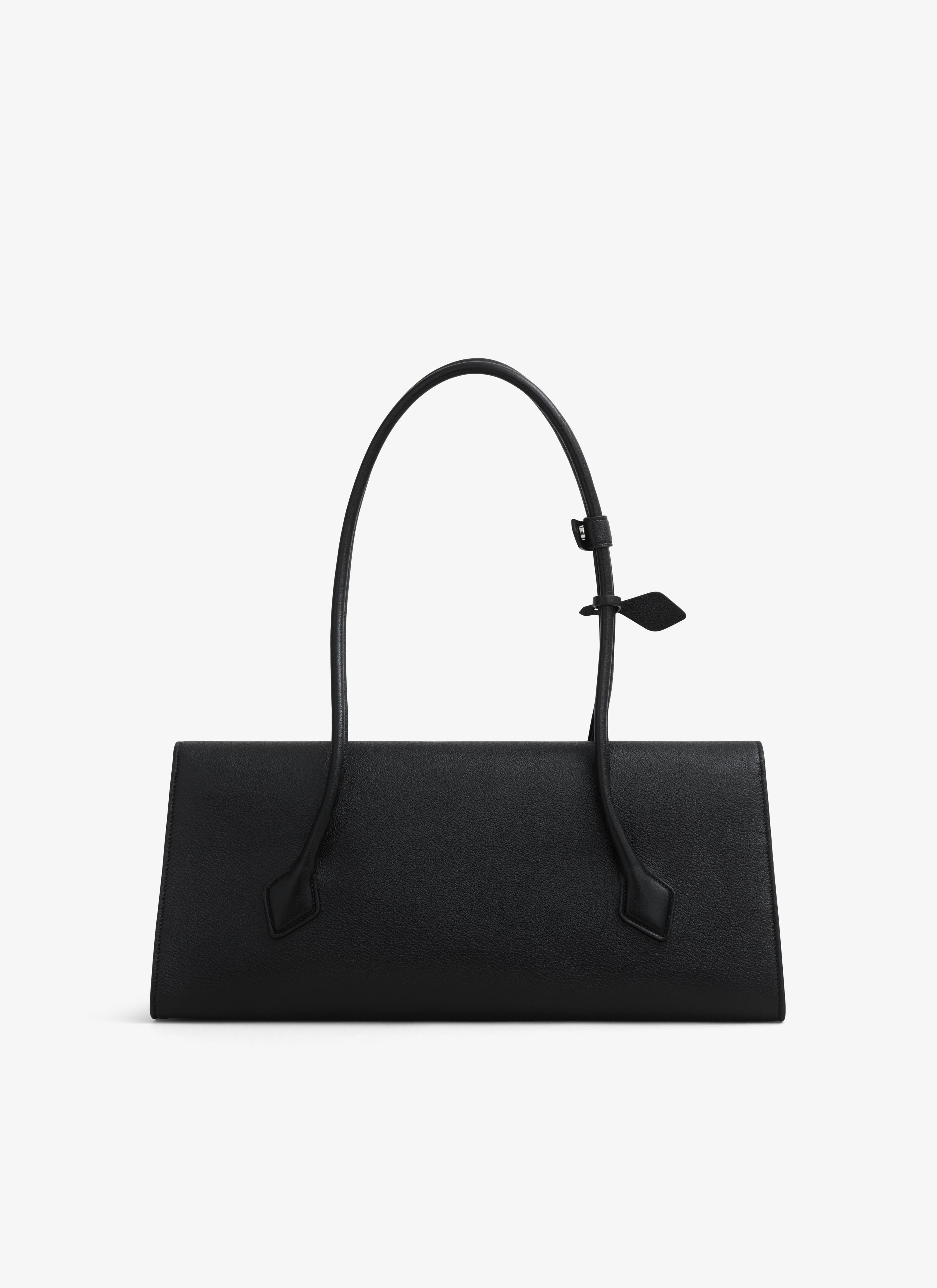 LE TECKEL FLAP TOTE BAG IN SHINY GRAINED CALFSKIN - 4