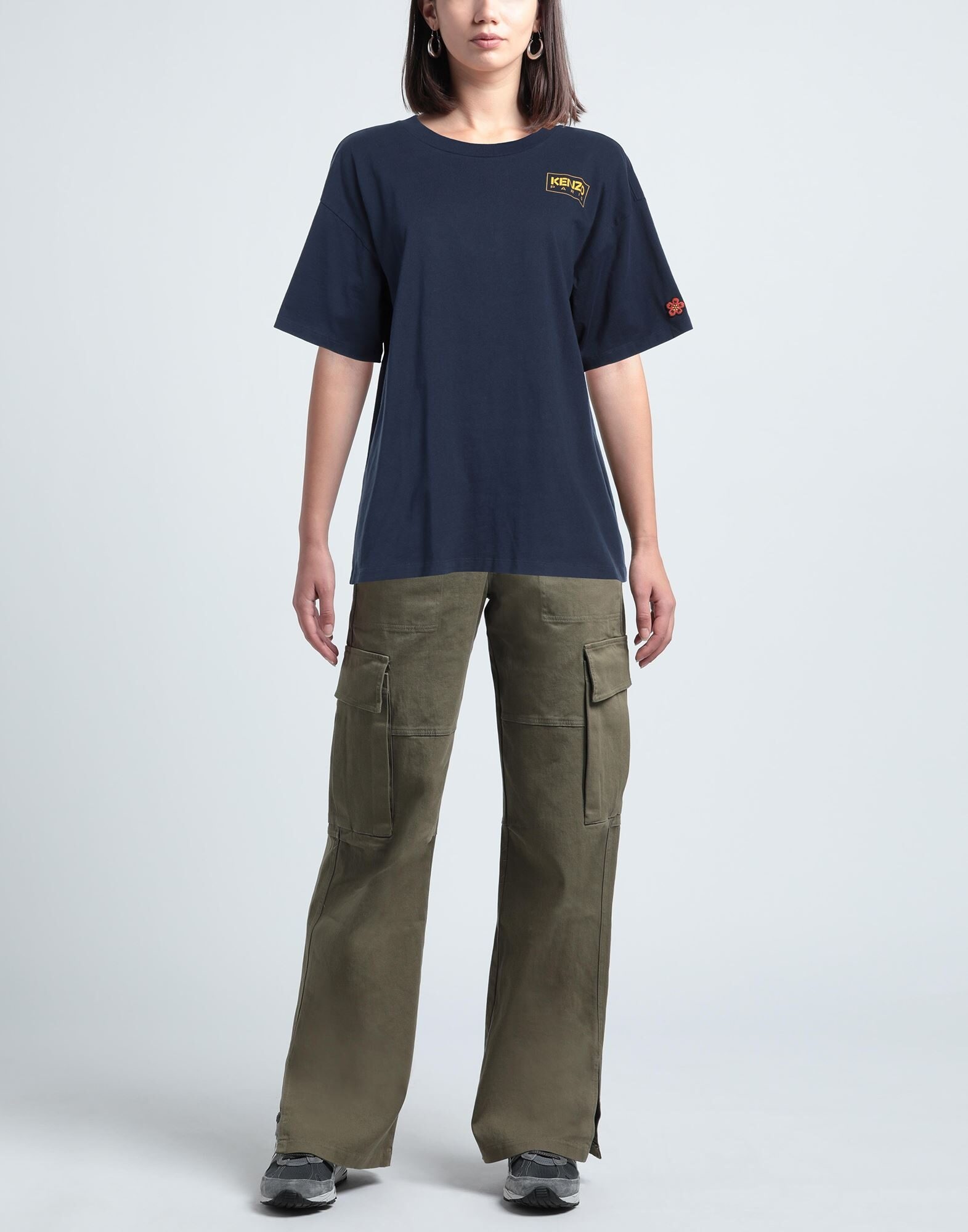 Navy blue Women's Oversize-t-shirt - 2