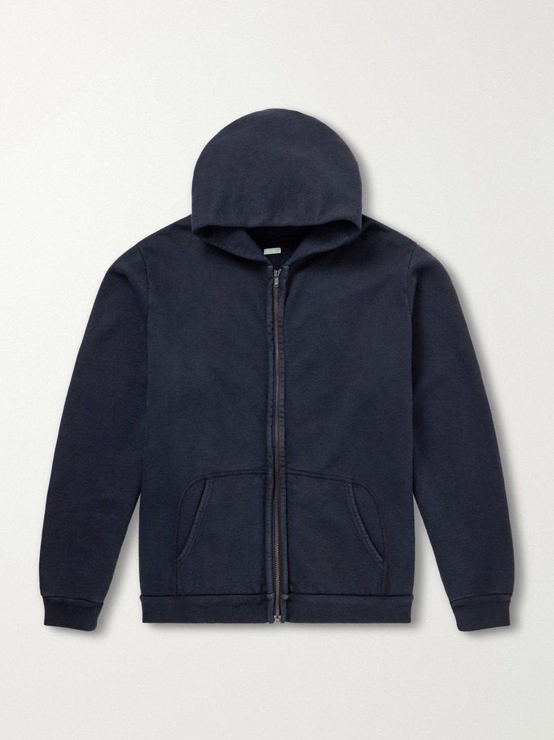 Vintage Cotton-Jersey Zip-Up Hoodie 1