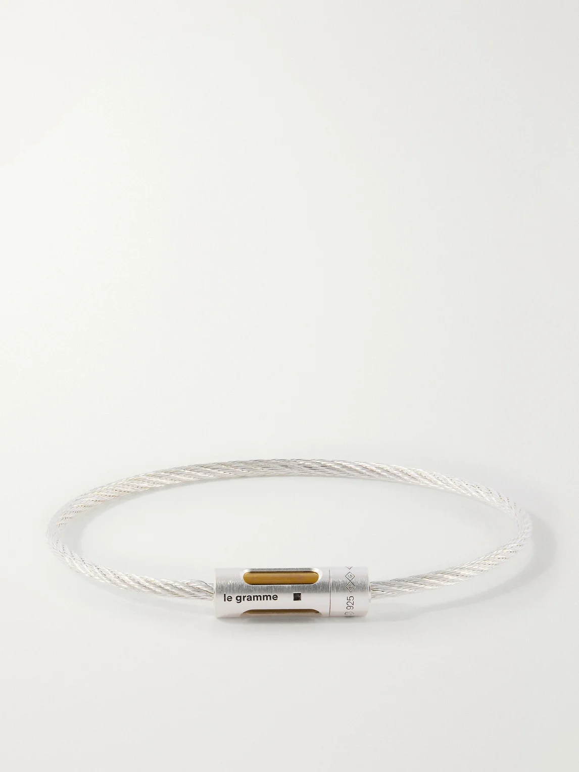9g Punched Sterling Silver Cable Bracelet - 1