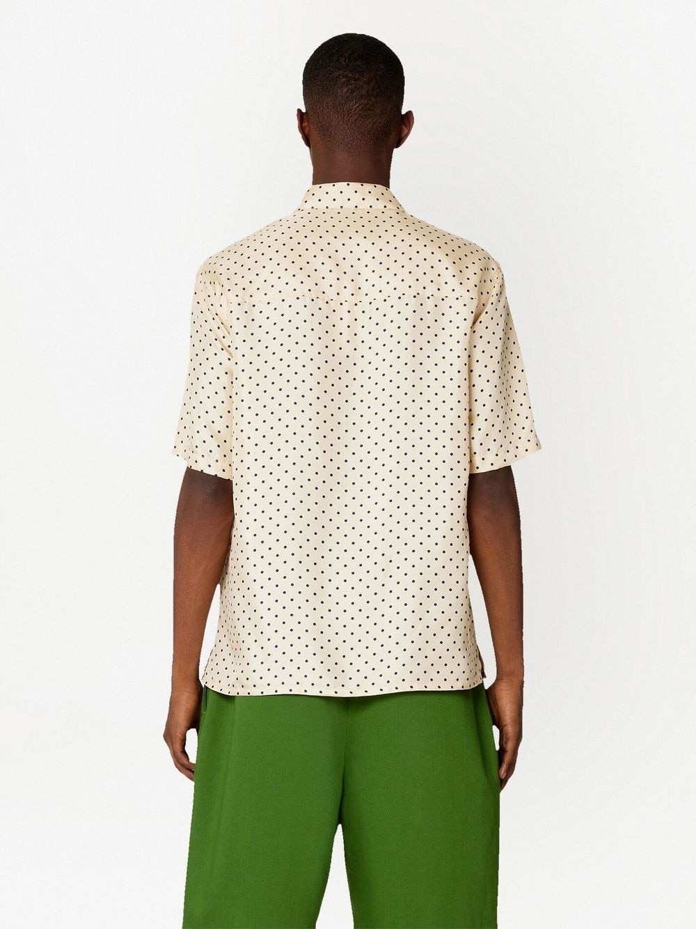 polka-dot print short-sleeve shirt - 4