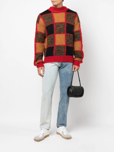 Marni checkerboard crew neck sweater outlook