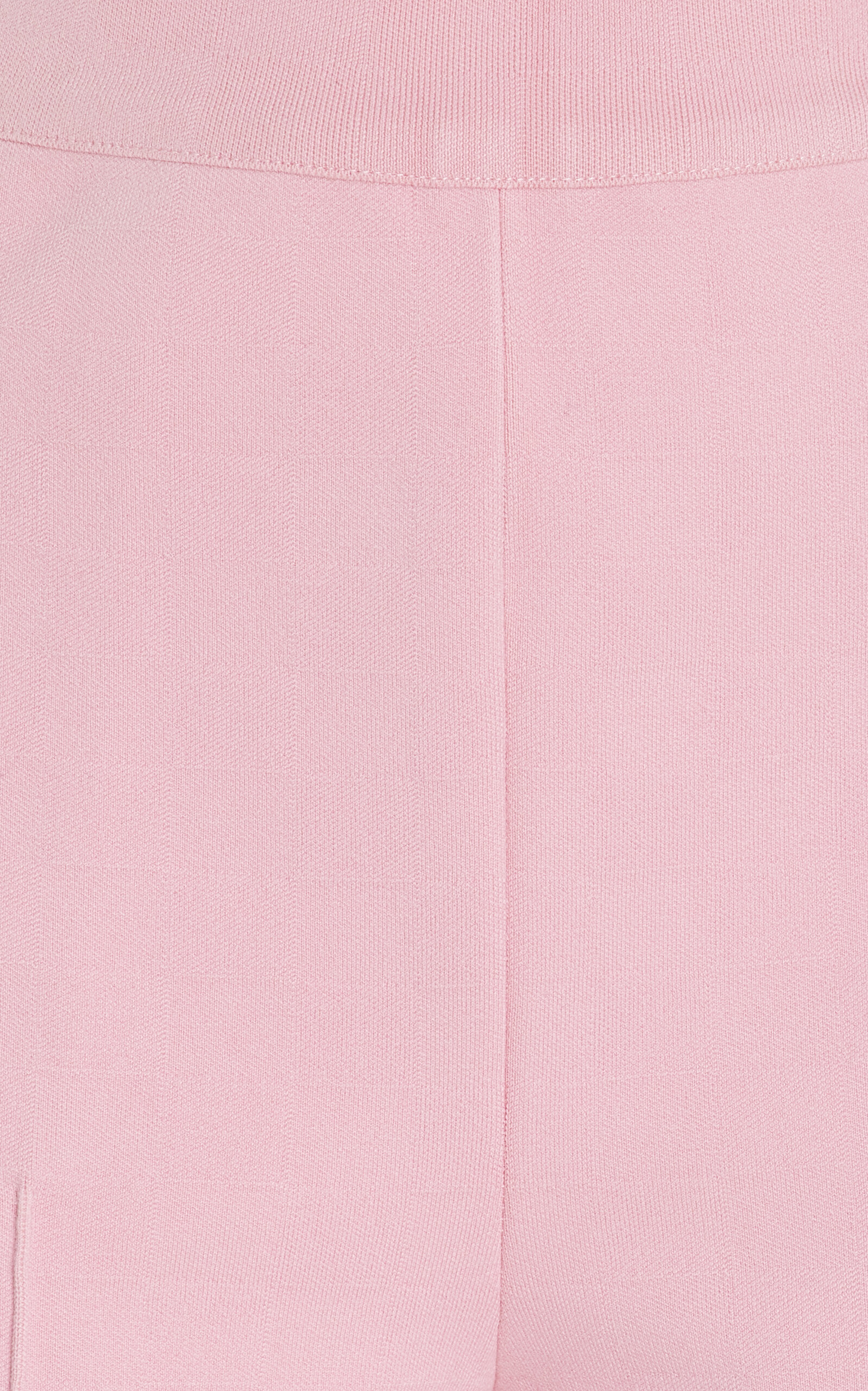 Exclusive Kick Flared Stretch-Cotton Knit Pants pink - 5