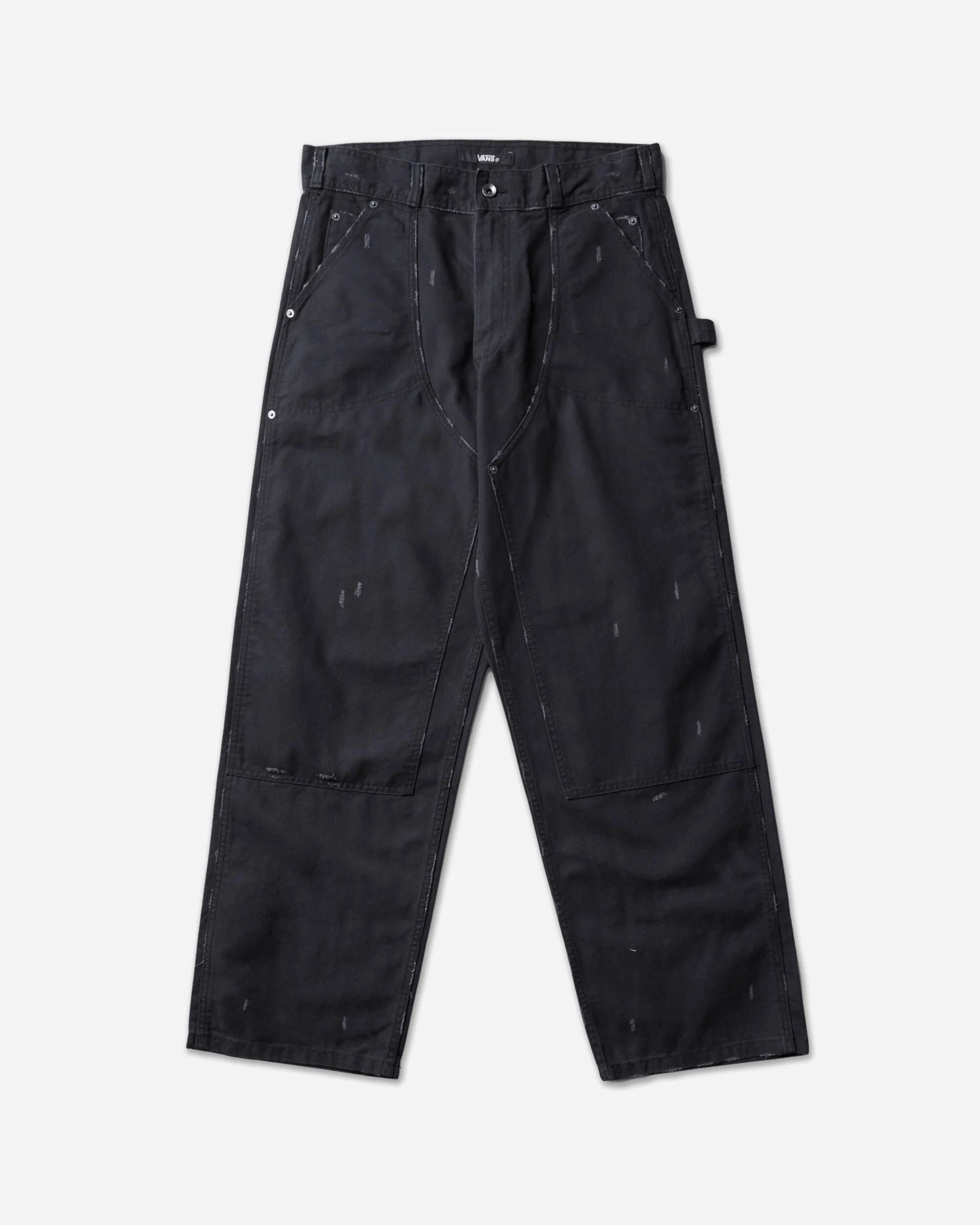 Act of Disagreement Distressed Double Knee Pants Black - 1