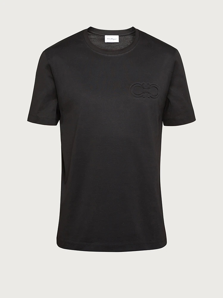 T-SHIRT WITH GANCINI - 1