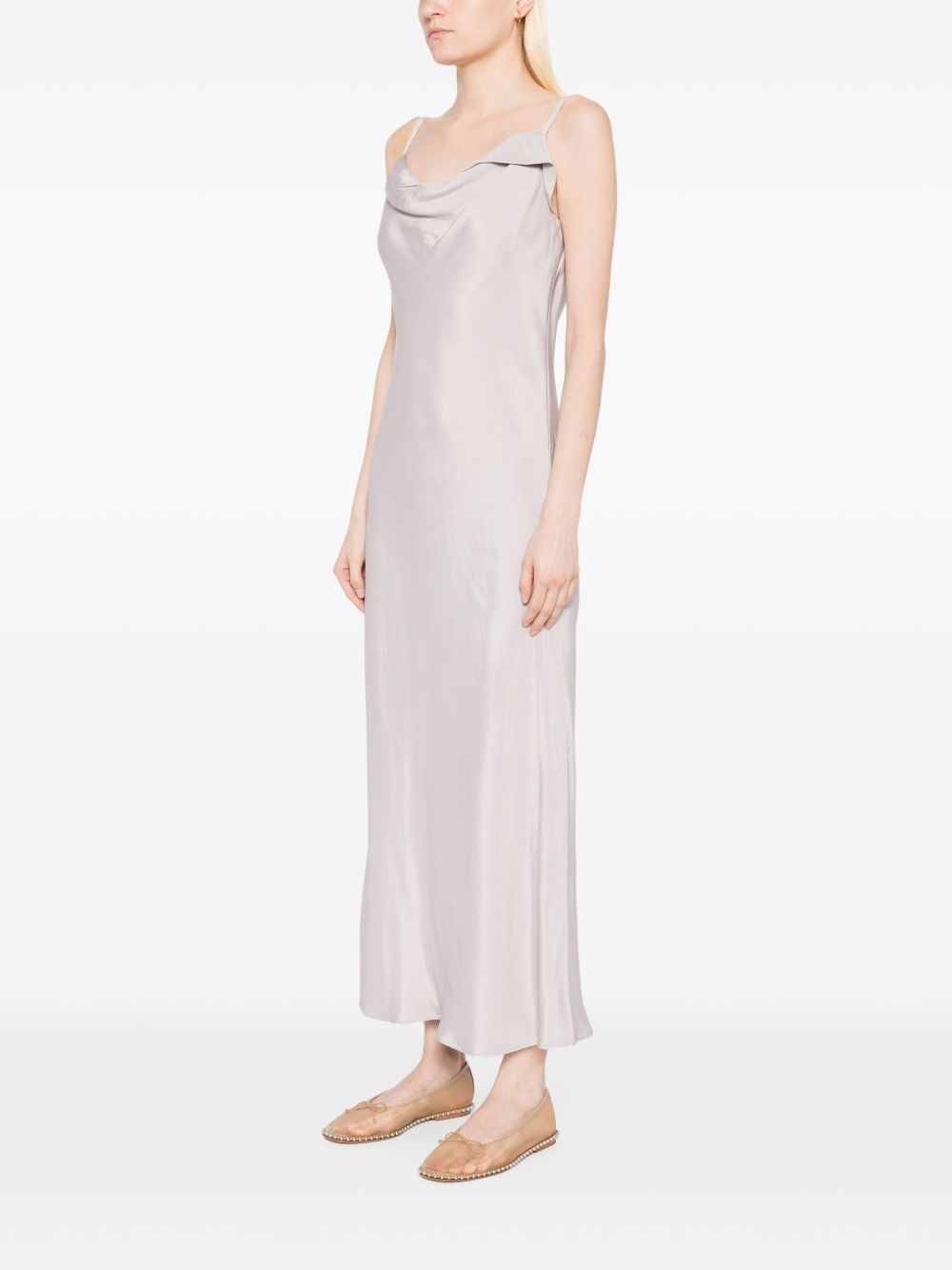 Drapery Neckline Slip dress - 3