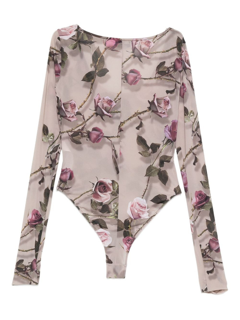 Blumarine floral-print bodysuit outlook