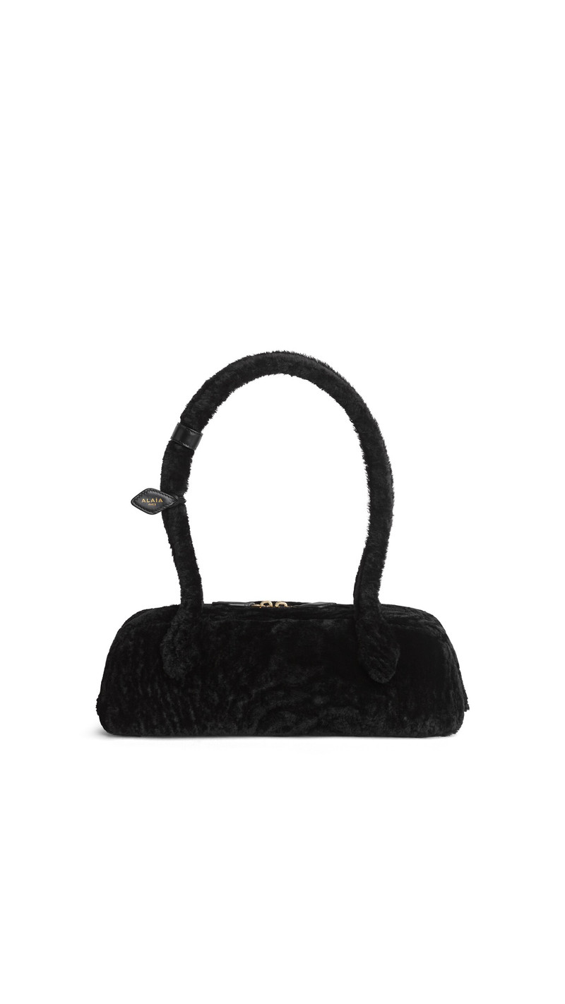 LE TECKEL MEDIUM BAG IN SHAVED SHEARLING 1
