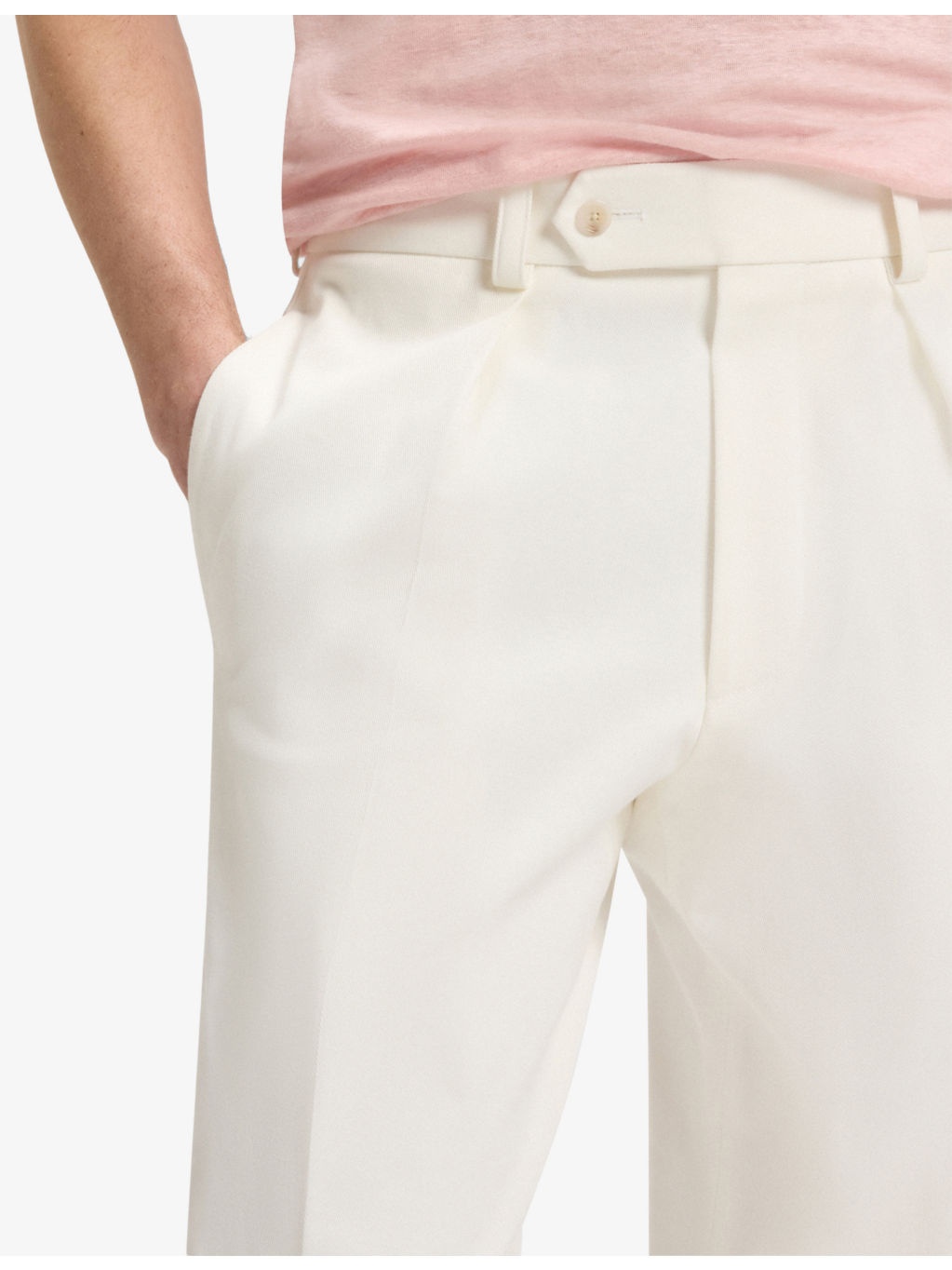 Beckham X BOSS Tailored Straight-Leg Stretch-Cotton Trousers - 5