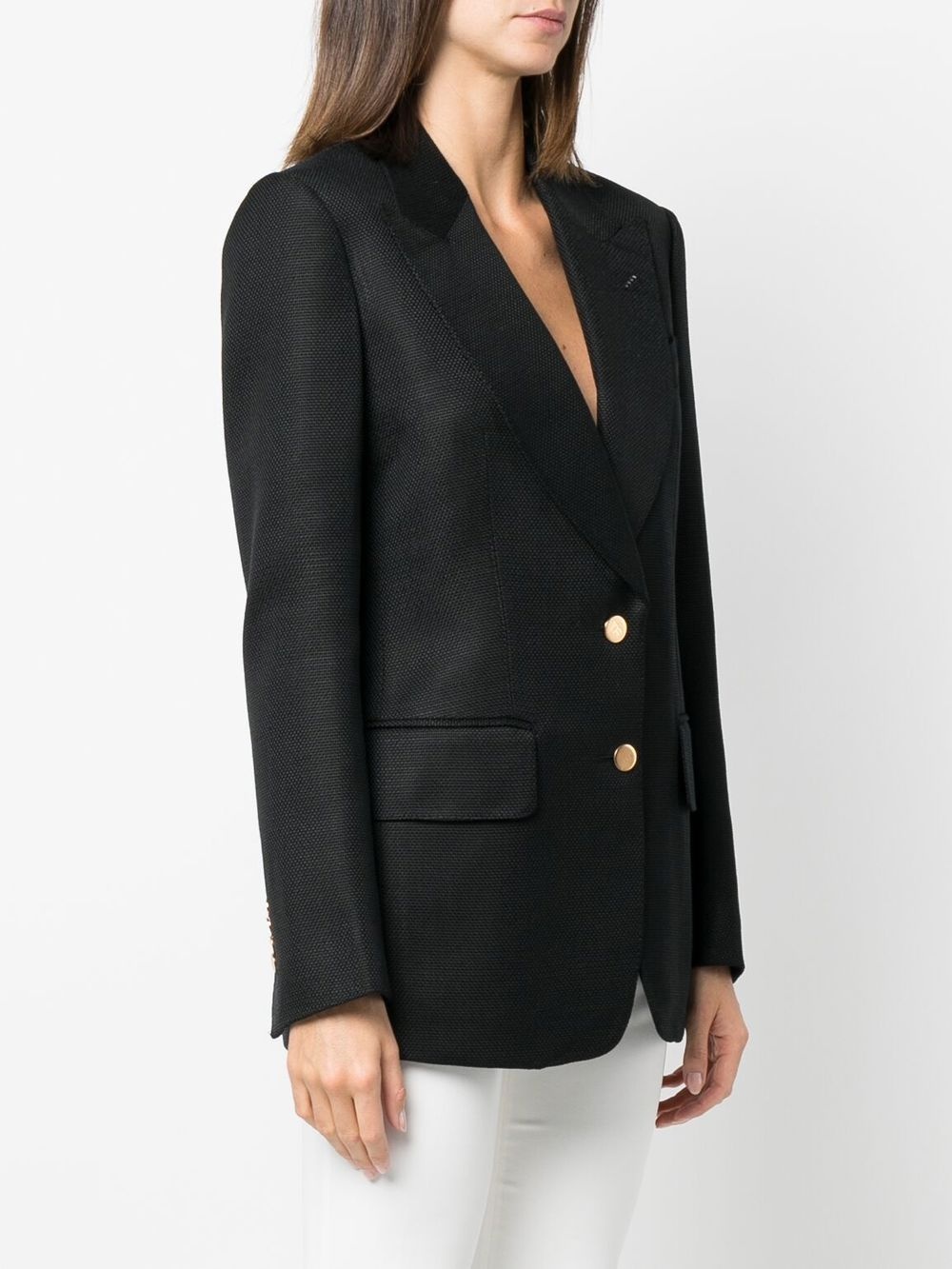 single-breasted tailored blazer - 3