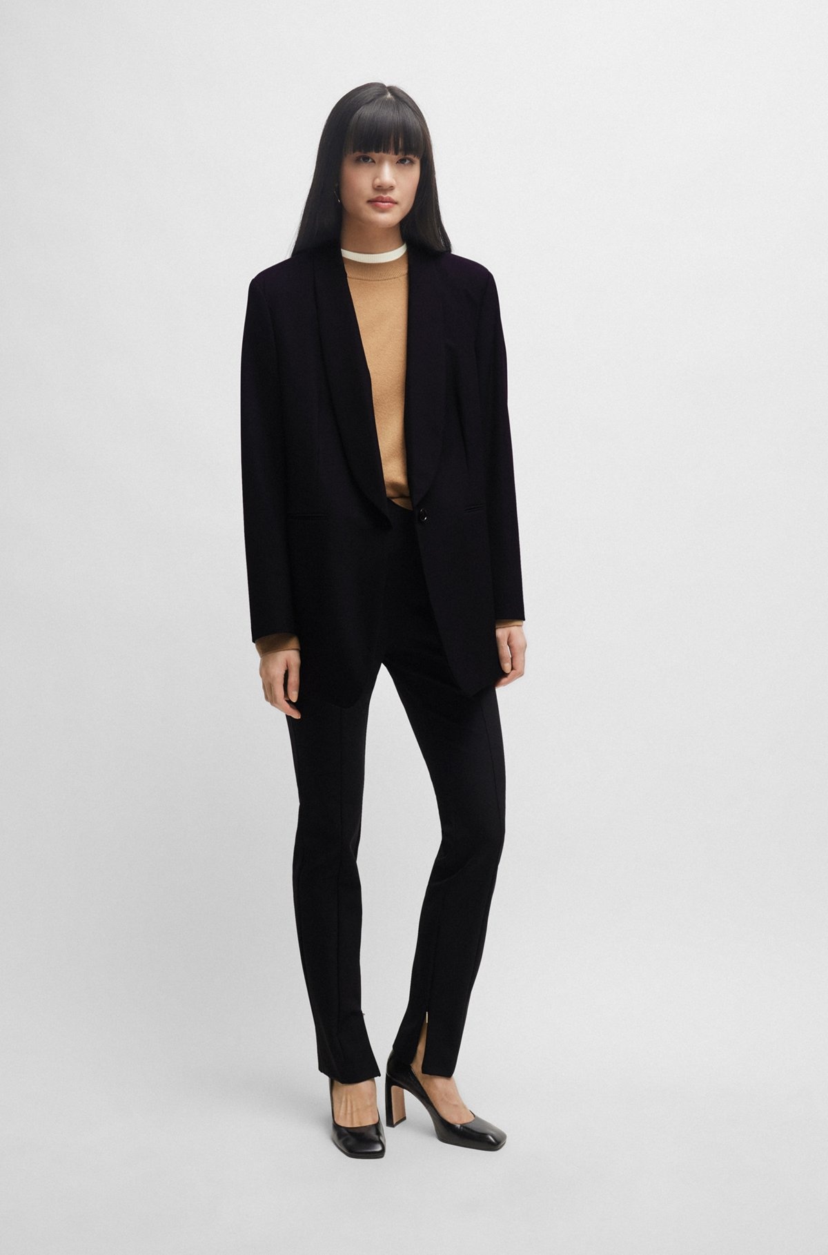 EXTRA-SLIM-FIT TROUSERS IN PERFORMANCE-STRETCH FABRIC - 3