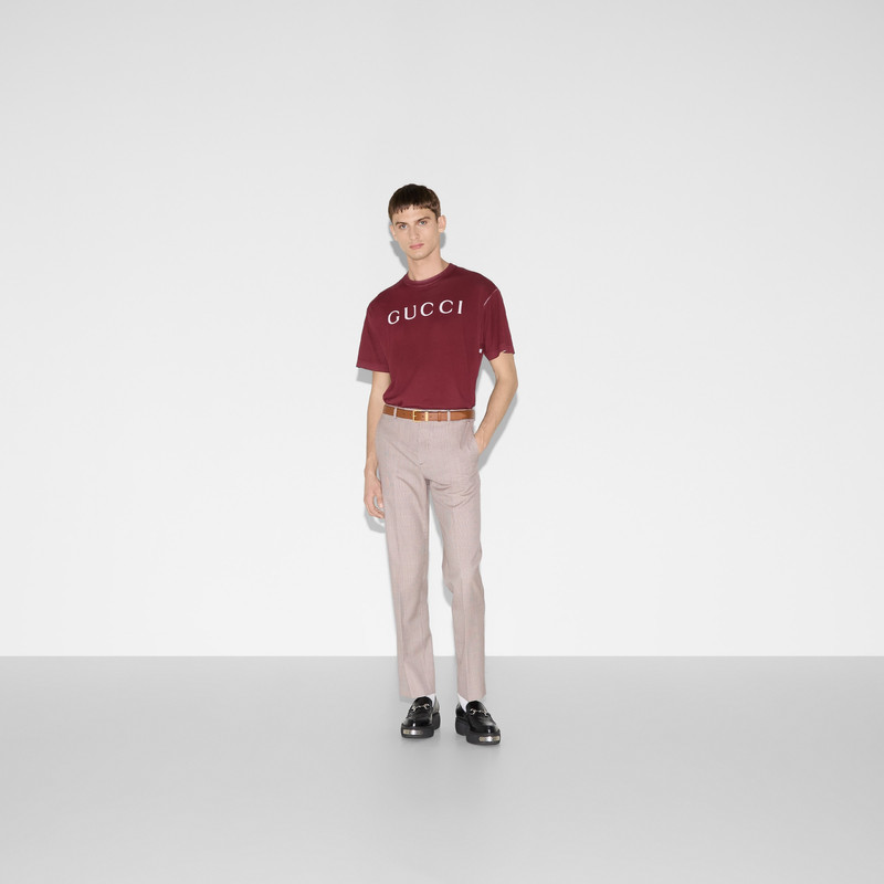 GUCCI Cotton jersey T-shirt with print outlook
