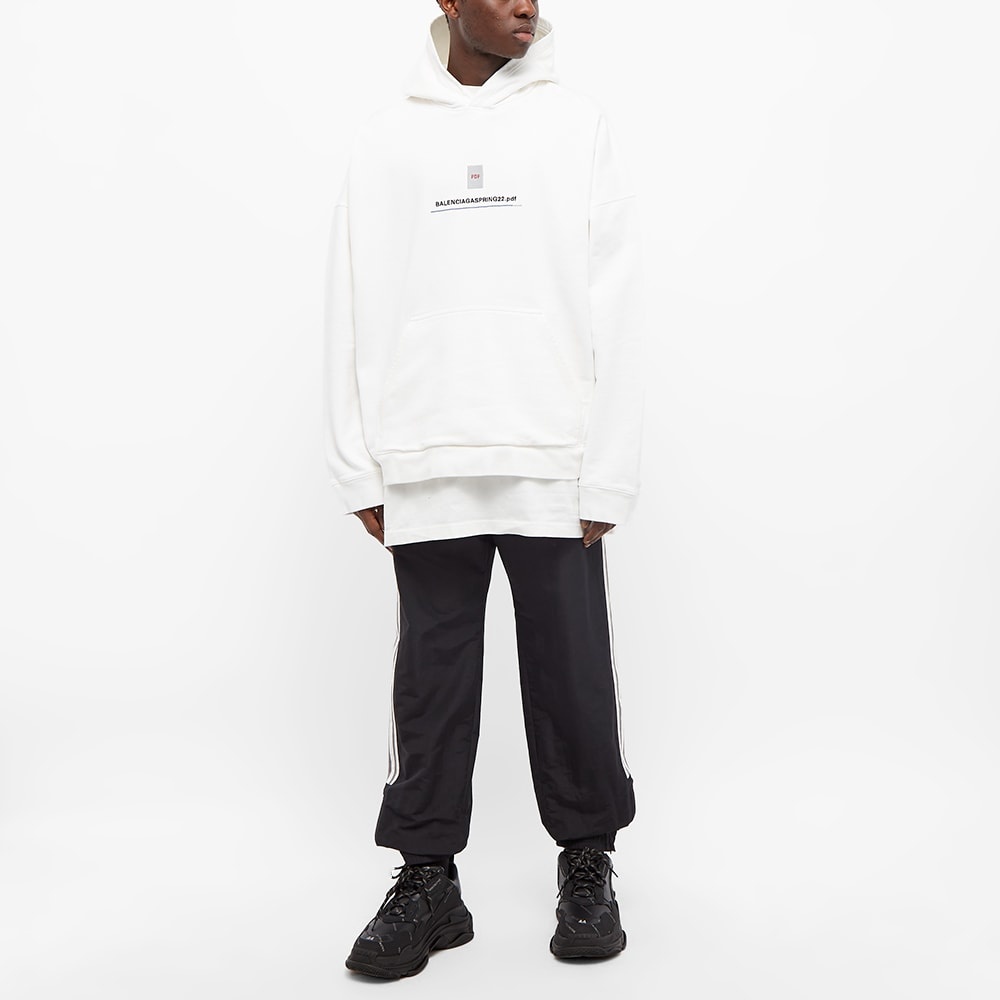 Balenciaga PDF Logo Oversized Popover Hoody - 4
