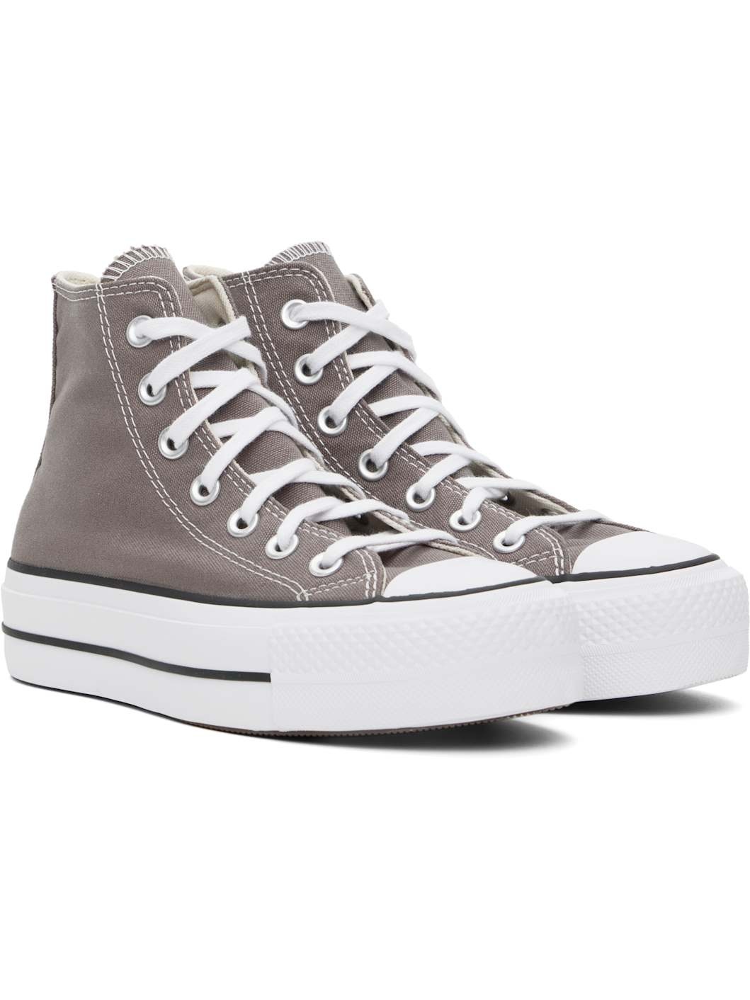Taupe Chuck Taylor All Star Lift Platform High Top Sneakers - 4