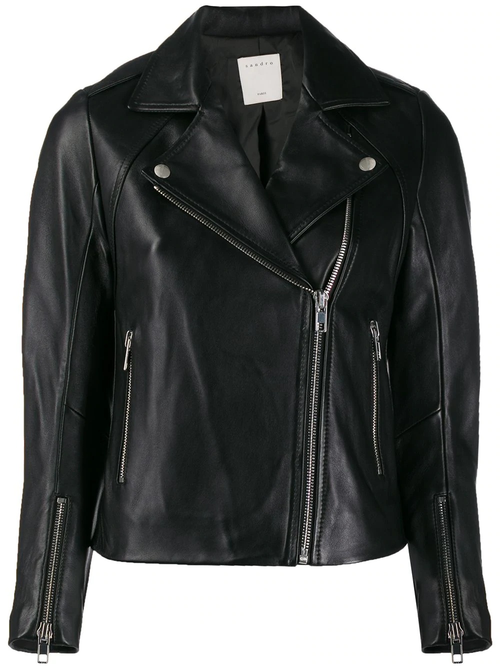 biker-style moto jacket - 1