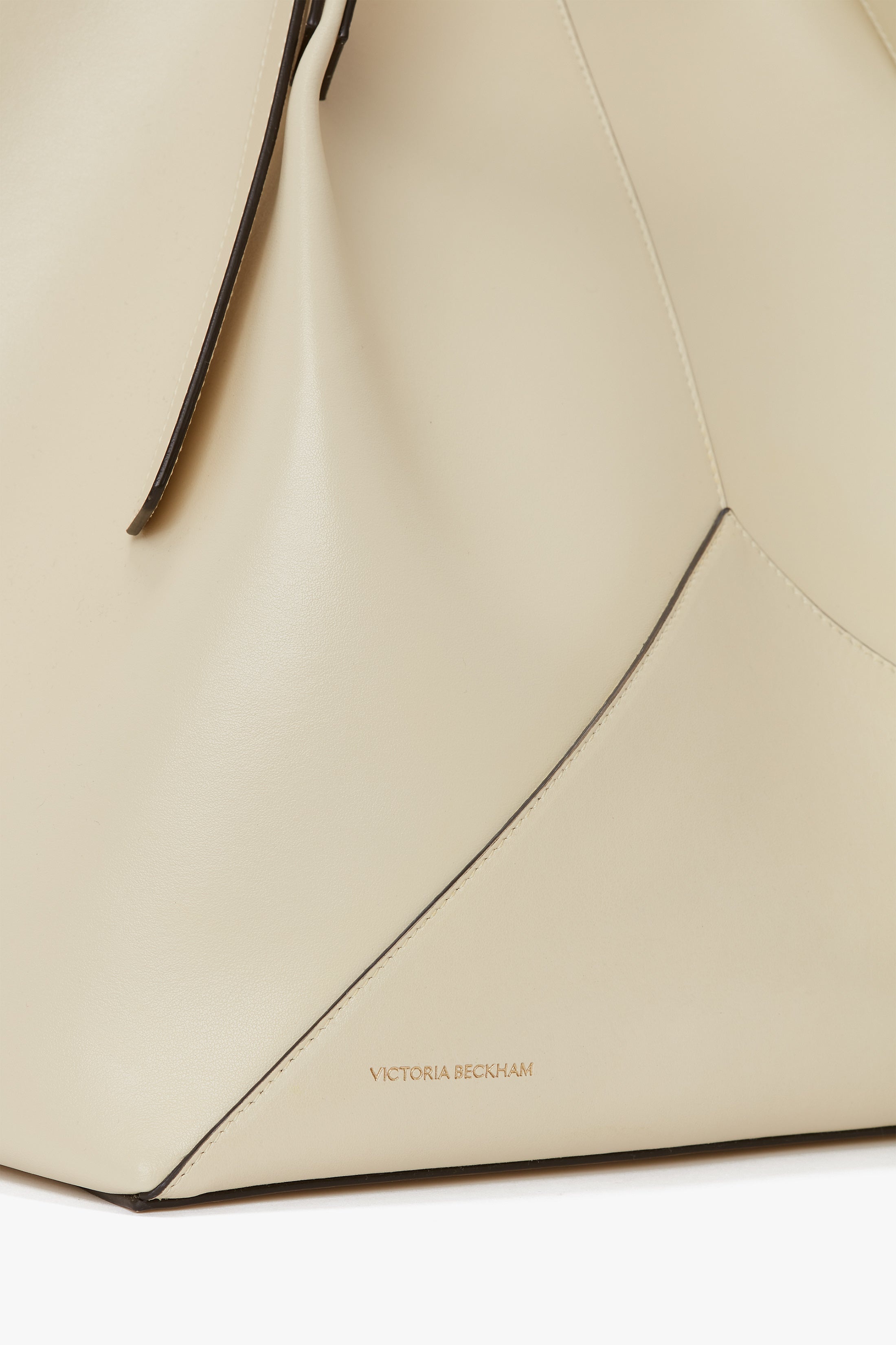 W11 Medium Tote Bag in Ivory Leather - 6