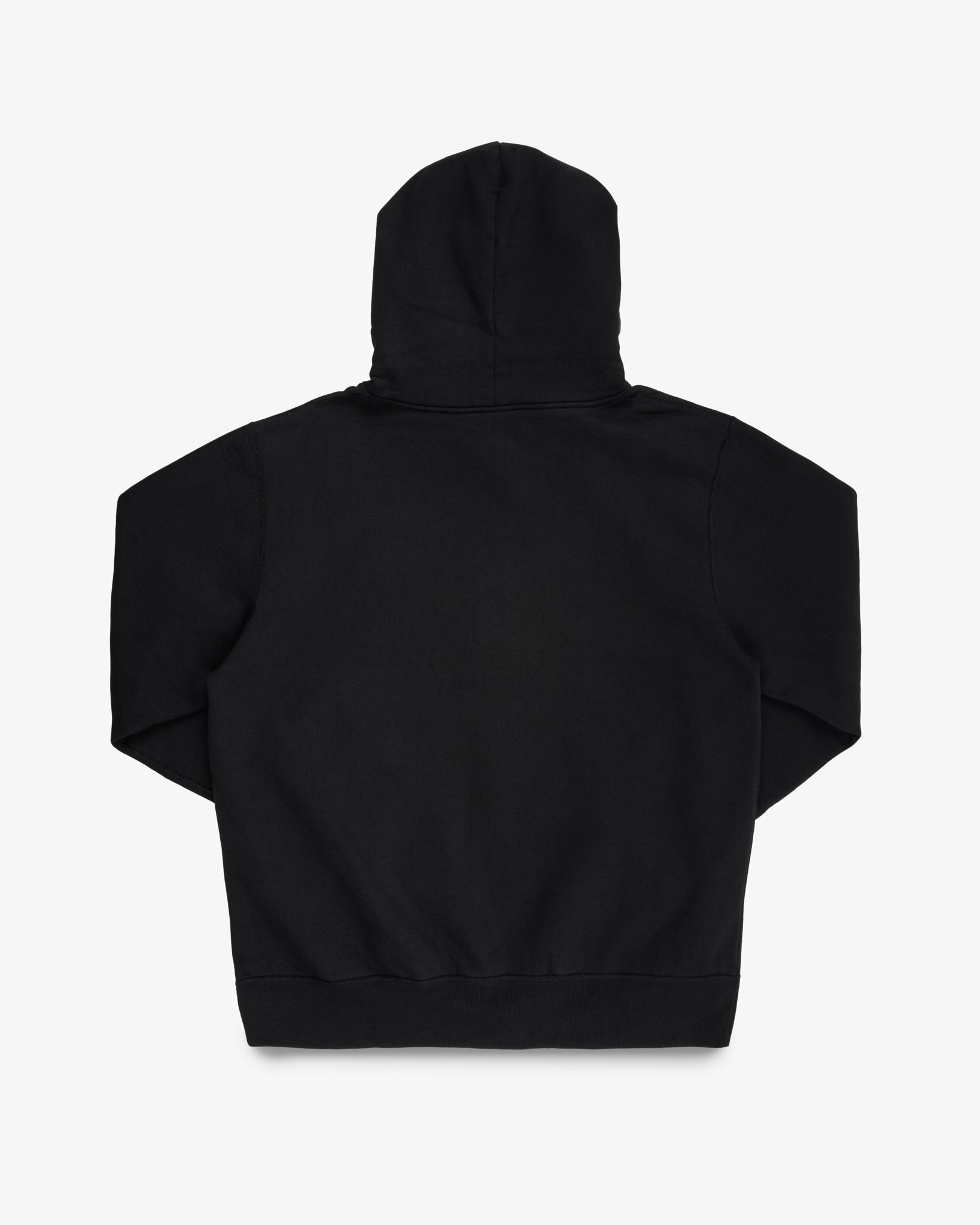 IHSW-10-BLK 14oz Ultra Heavyweight Loopwheel Cotton Zip Up Hoodie - Black - 6