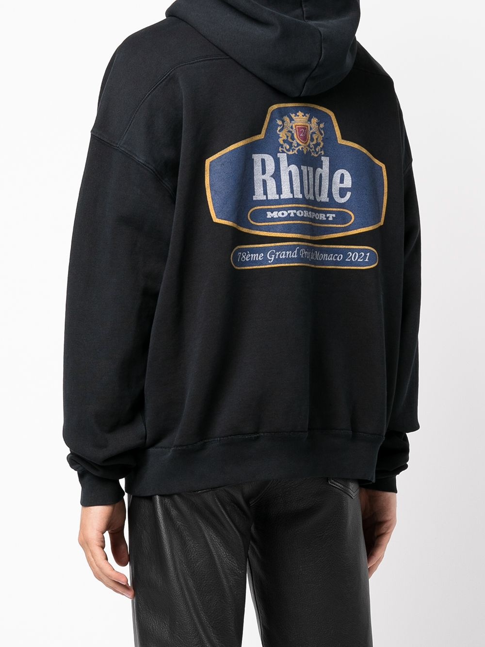 logo-print pullover hoodie - 4