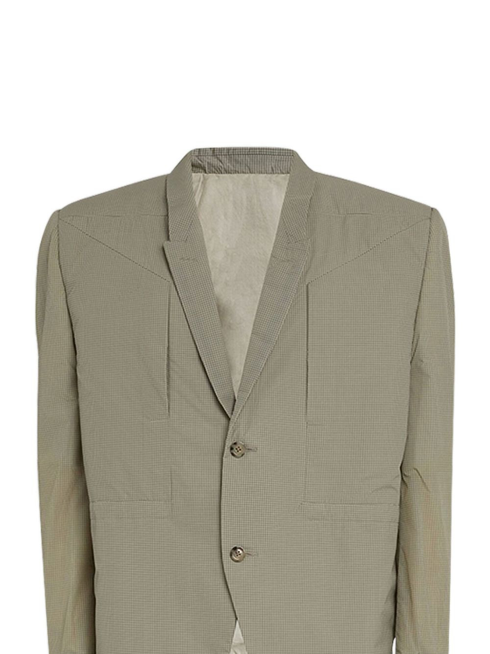 two-button check coat - 2