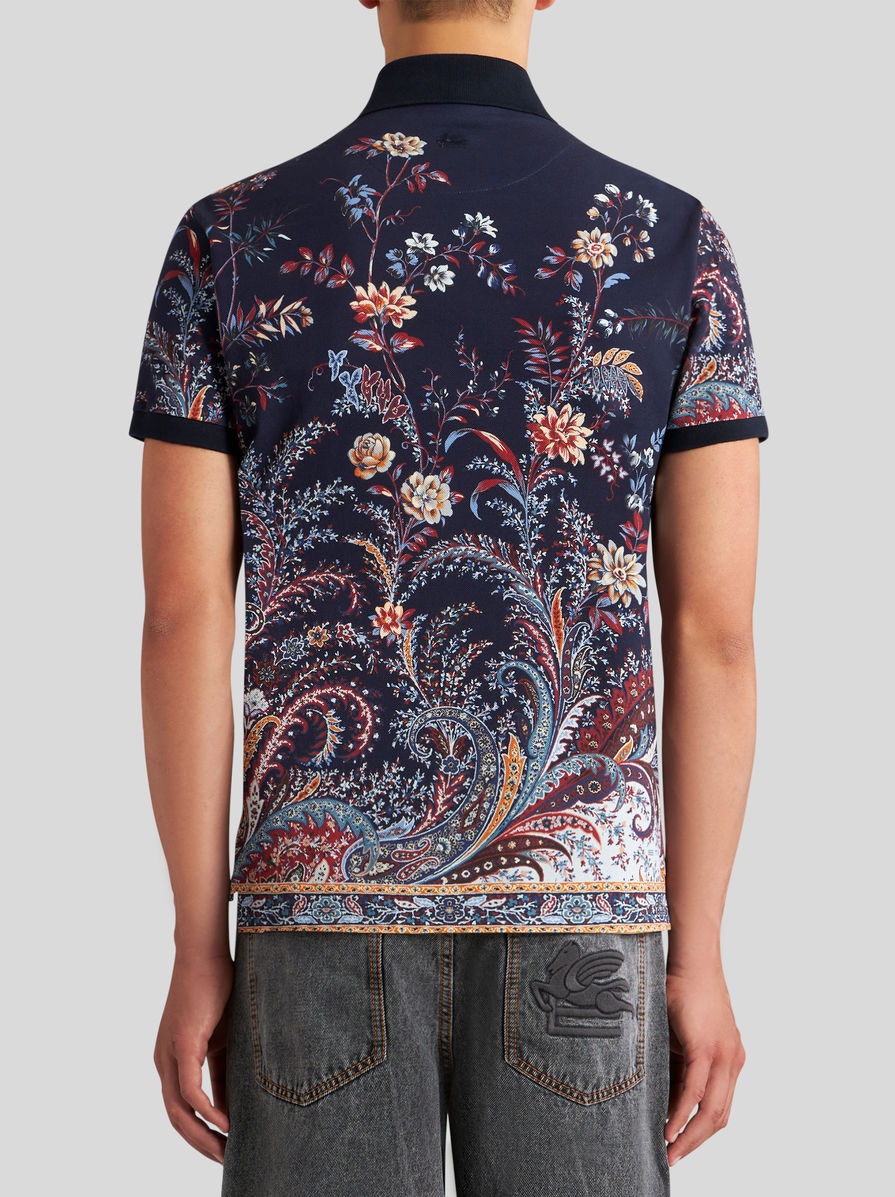 FLORAL PAISLEY POLO SHIRT - 4