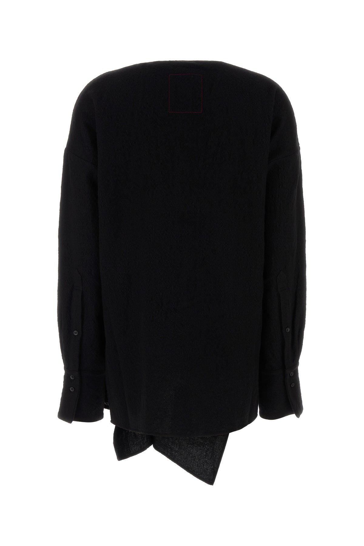 Black wool Tumble blouse - 2