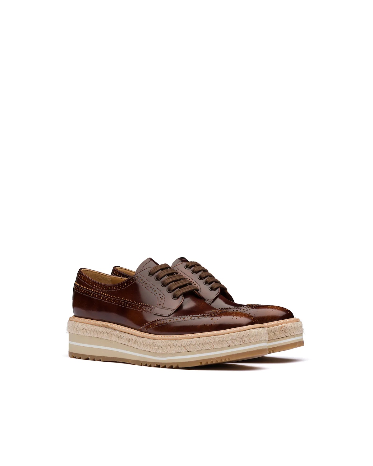 Microsole brushed leather shoes - 1