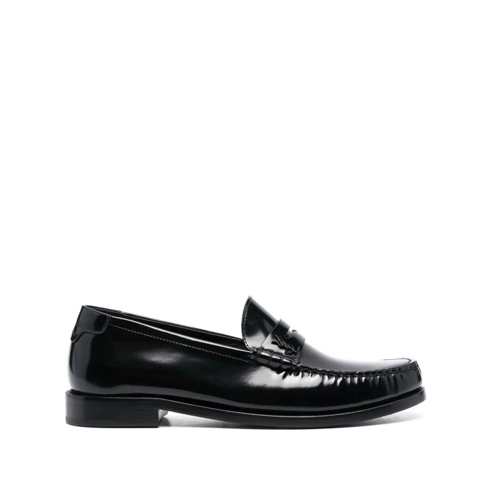 SAINT LAURENT BLACK LEATHER ANKLE BOOTS | miinto | REVERSIBLE