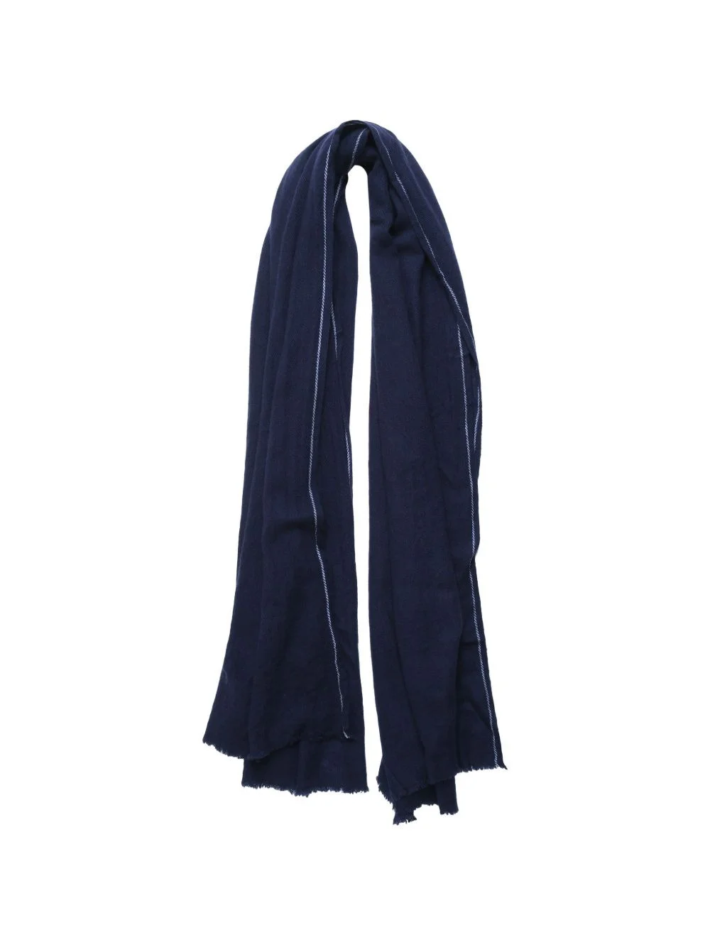 x William Welstead herringbone frayed scarf - 1