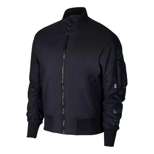 Nike Reversible aviator Casual sports padded Jacket Black AJ3588-010 - 1