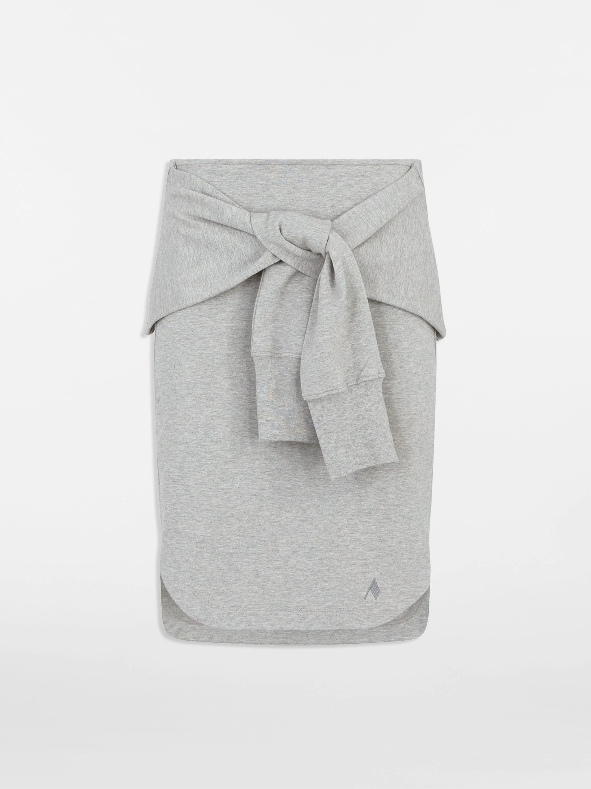 MELANGE GREY MINI SKIRT - 1