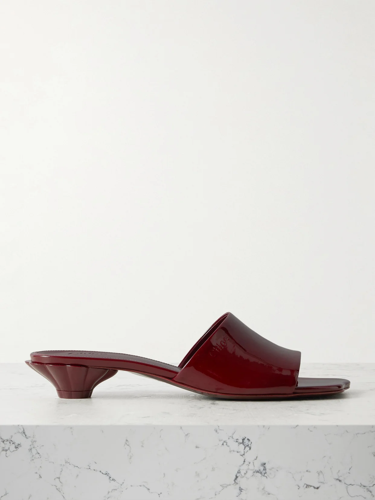 Flower Patent-leather Sandals - 1