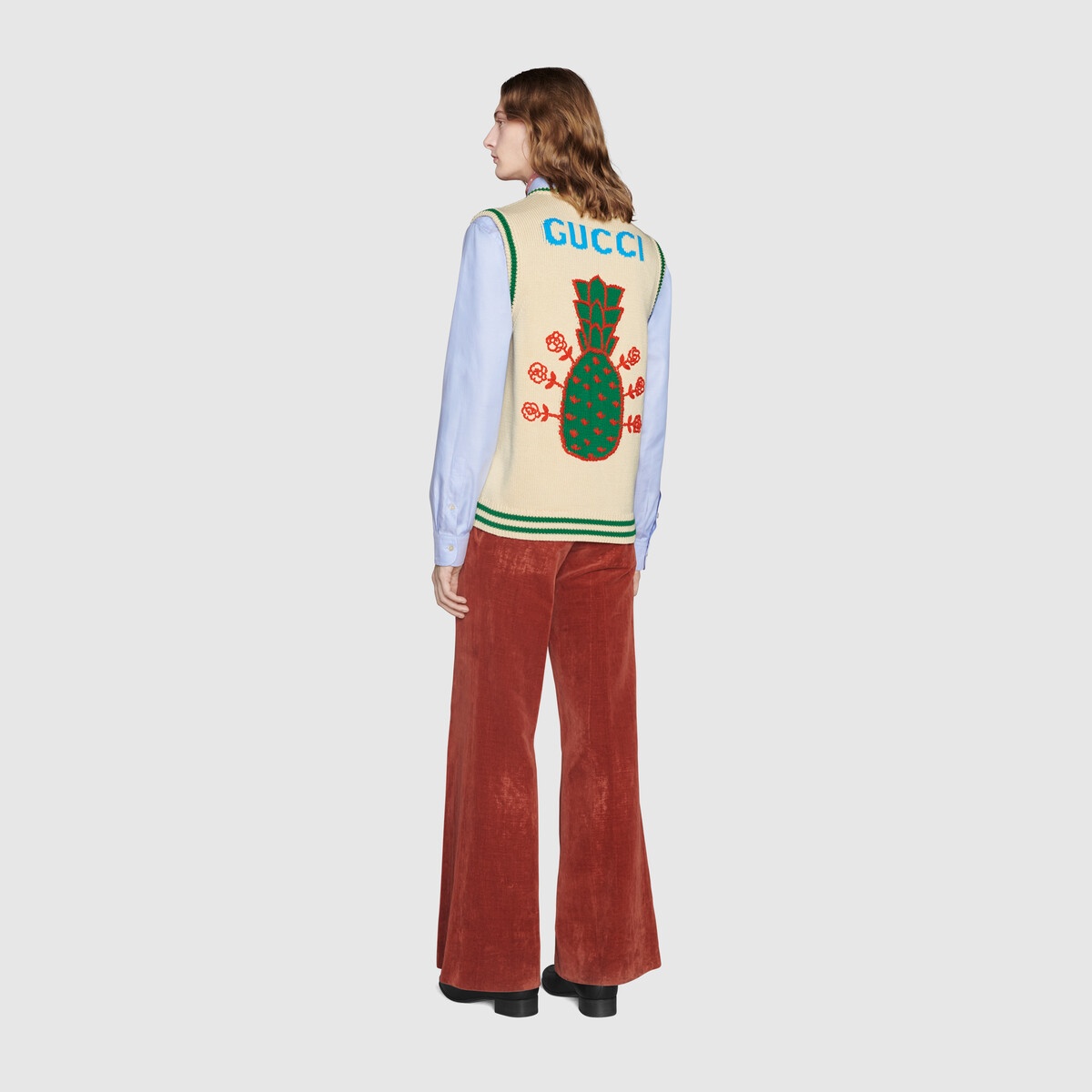 Gucci Pineapple cotton vest - 2