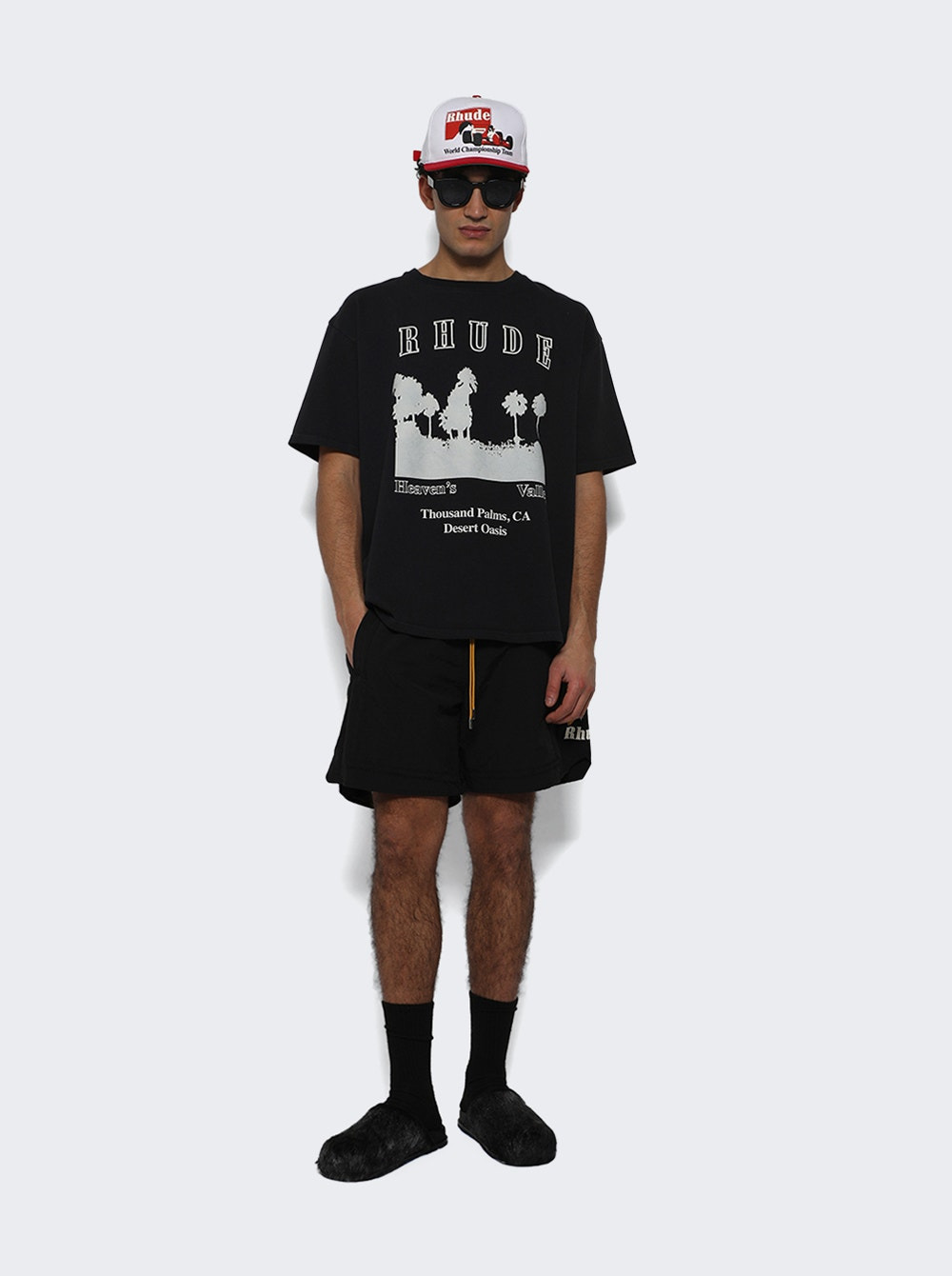 Thousand Palms Tee Vintage Black And White - 4