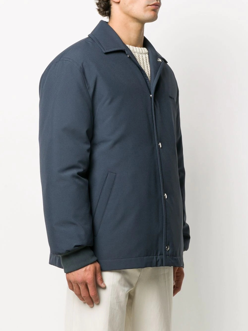 chest-logo padded jacket - 3