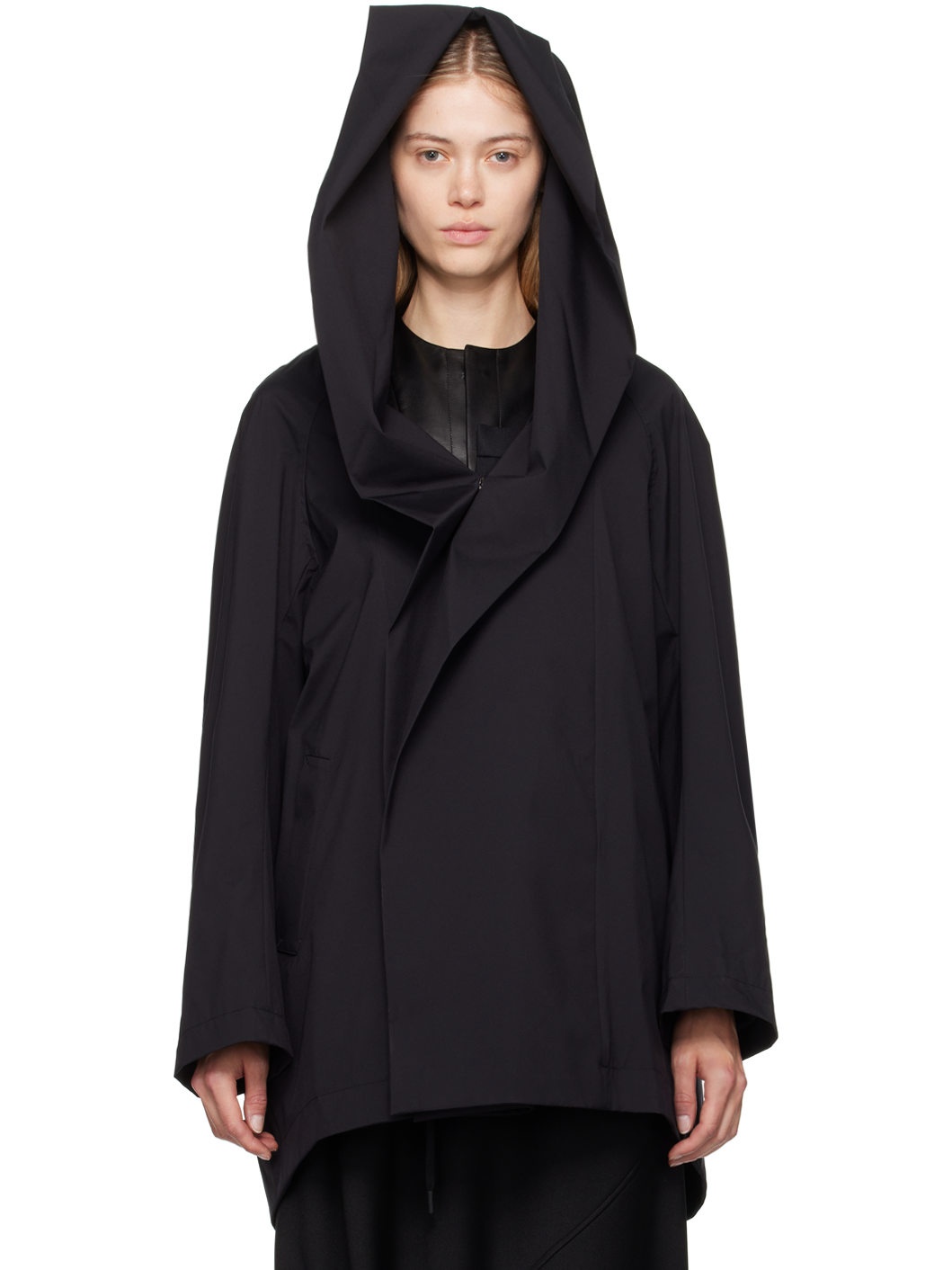 Black R-Hooded Jacket - 1