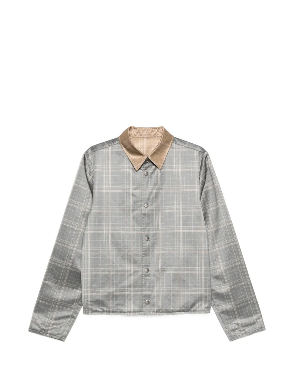 check buttoned jacket - 1