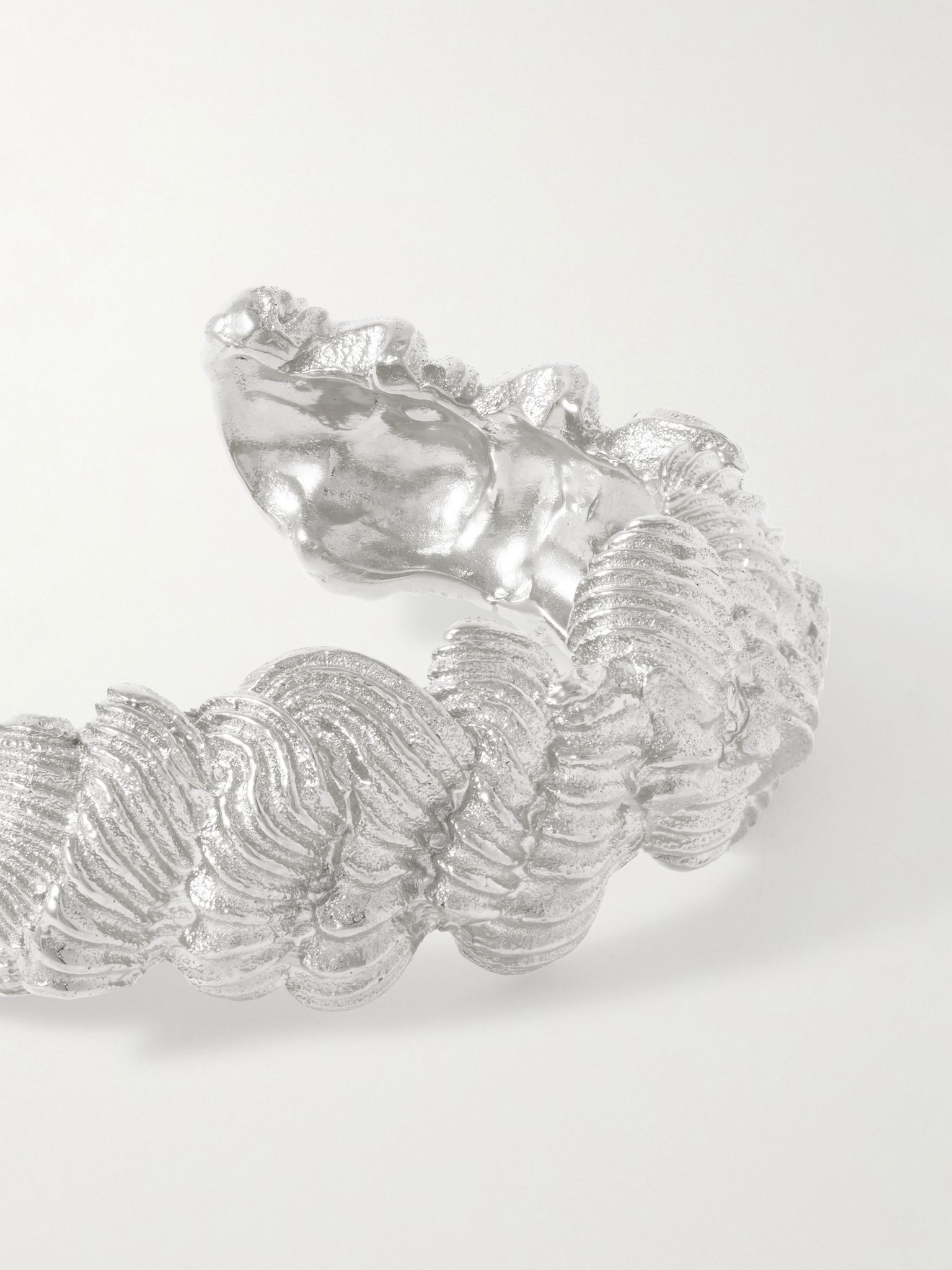 Silver-plated cuff Silver - 4