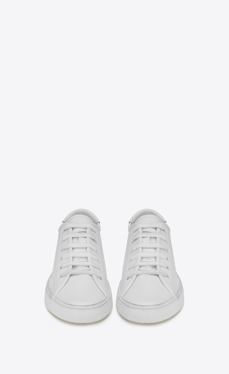 SAINT LAURENT malibu sneakers in smooth leather outlook