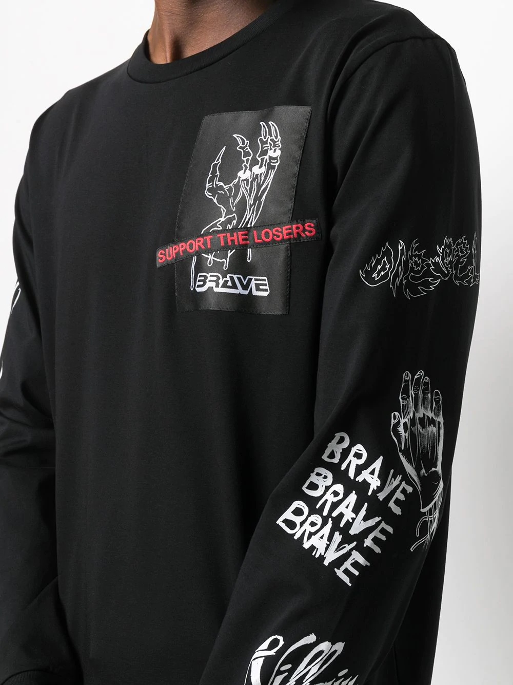 Zombie Hand crew neck sweatshirt - 5