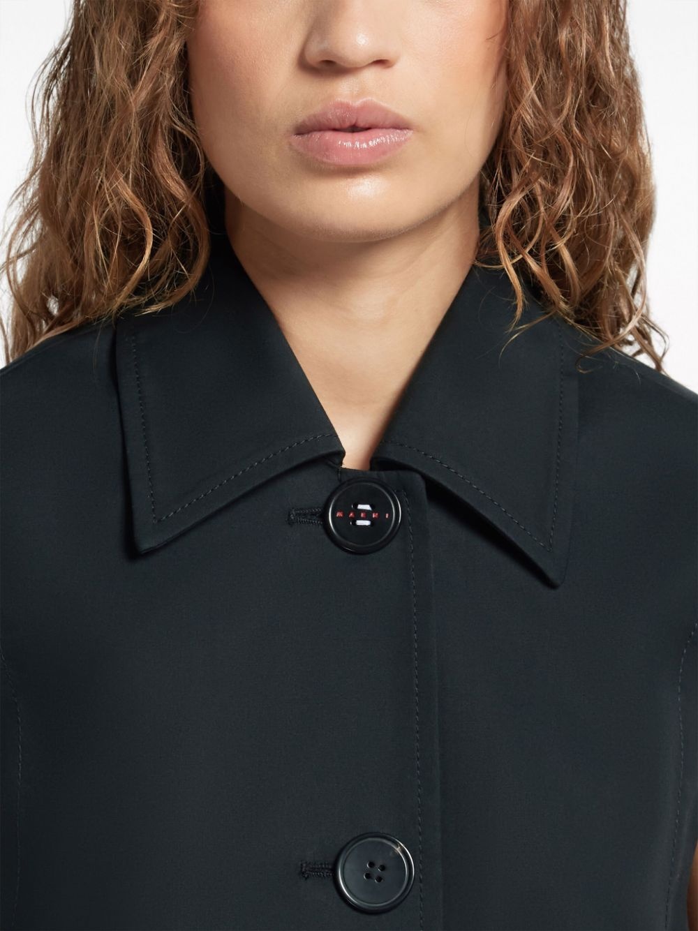double-breasted cotton waistcoat - 5