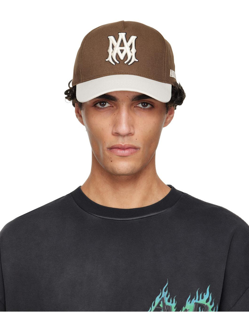 Brown & Beige MA Outline Two Tone Cap 1