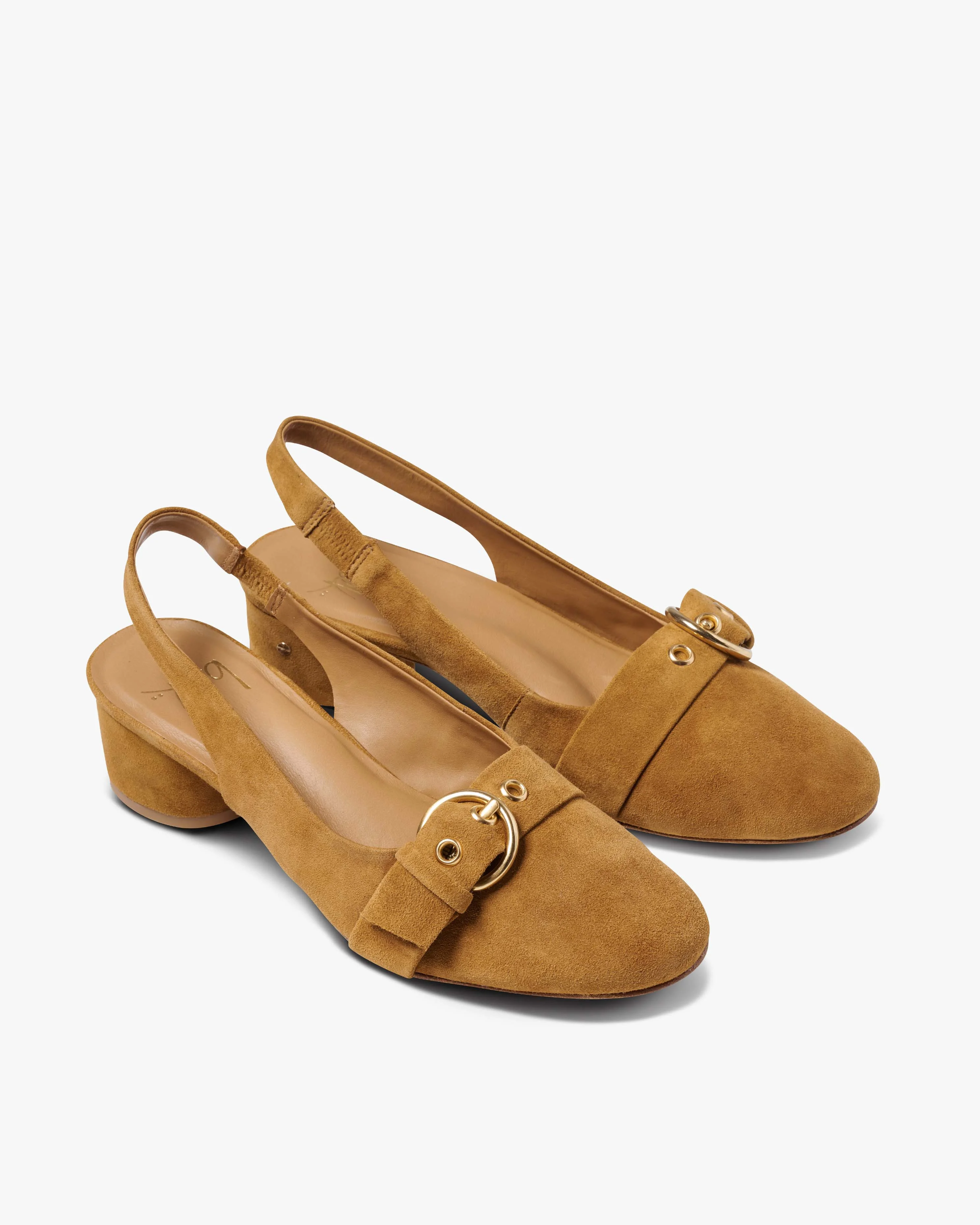 Rhea Suede Slingback Heel - 1