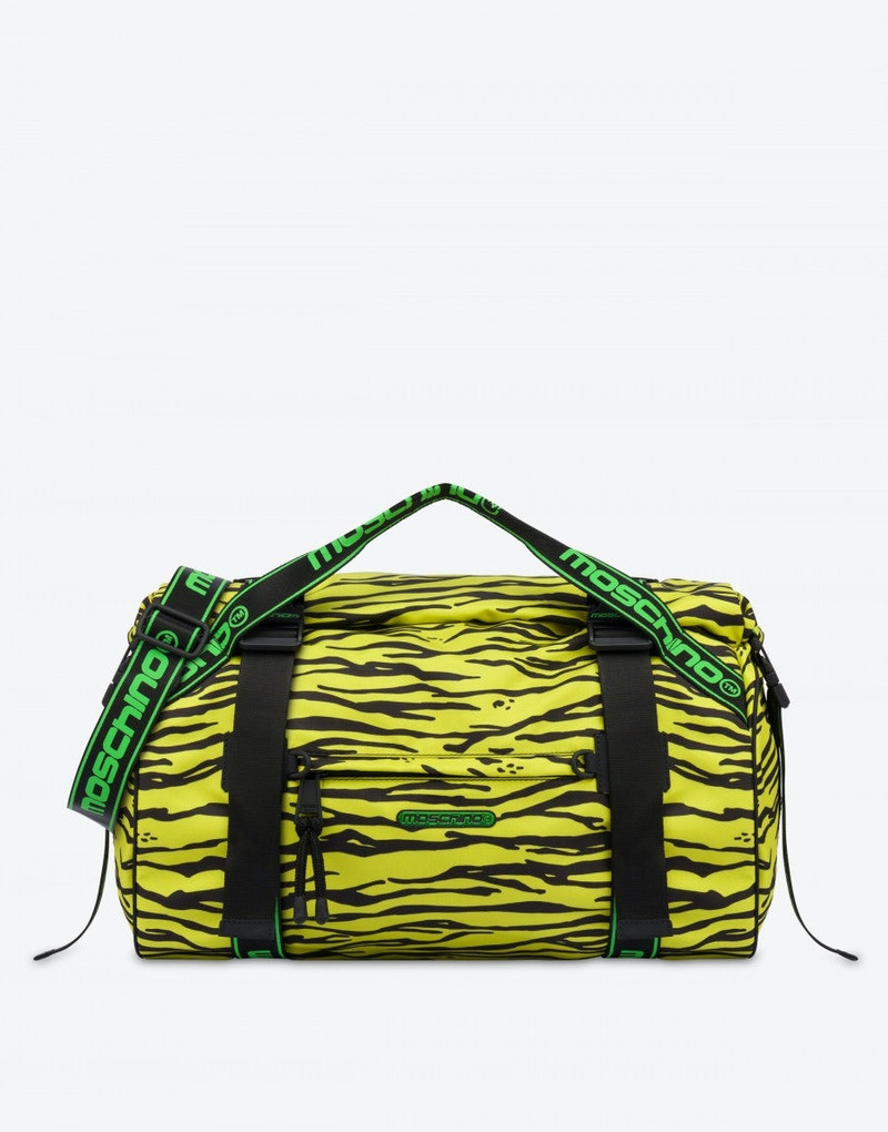 ALLOVER TIGER NYLON DUFFLE BAG 1