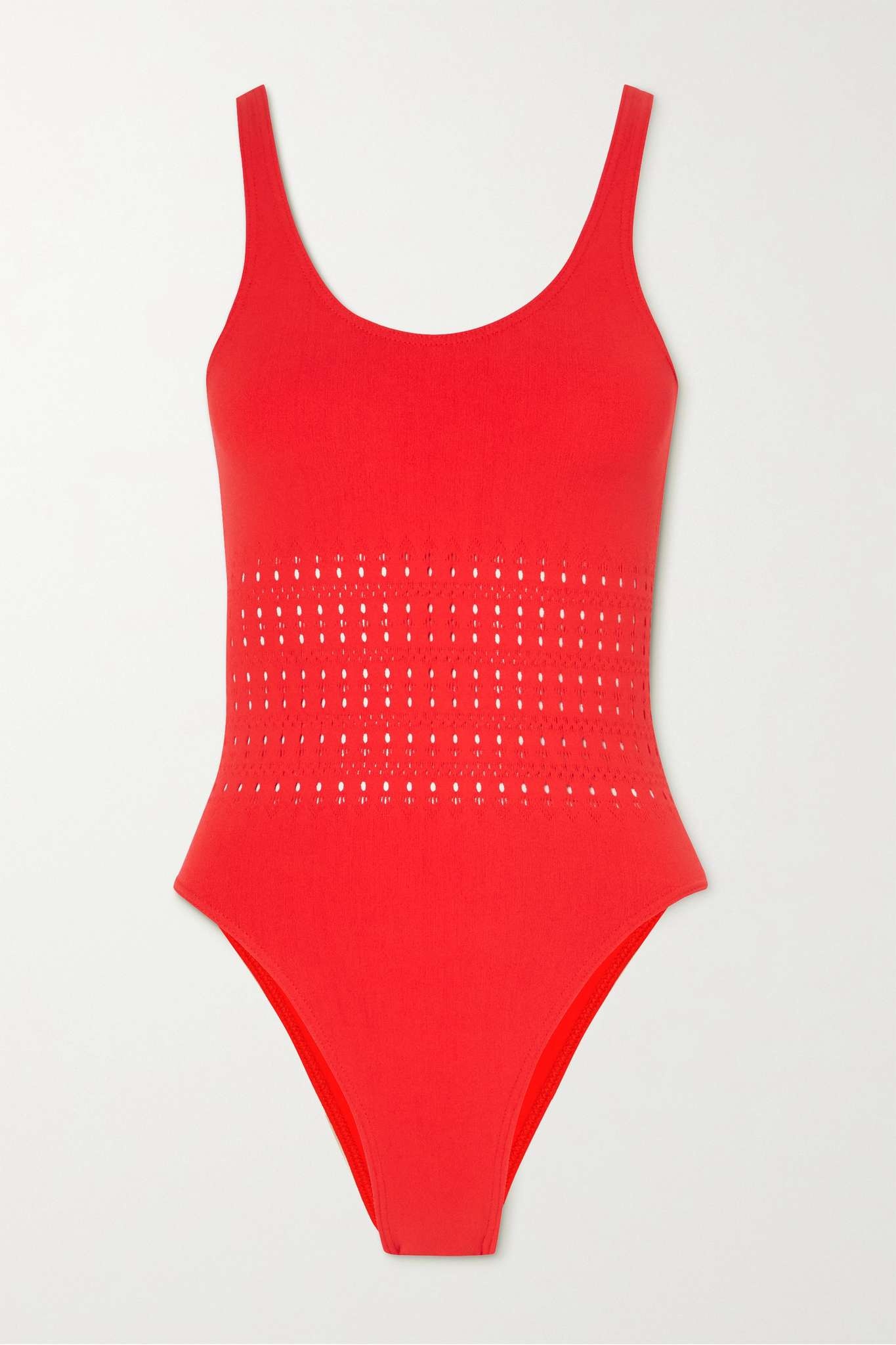 Pointelle-knit swimsuit - 1