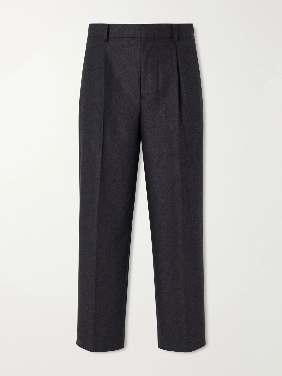 Pleated Straight-Leg Merino Wool Suit Trousers - 1