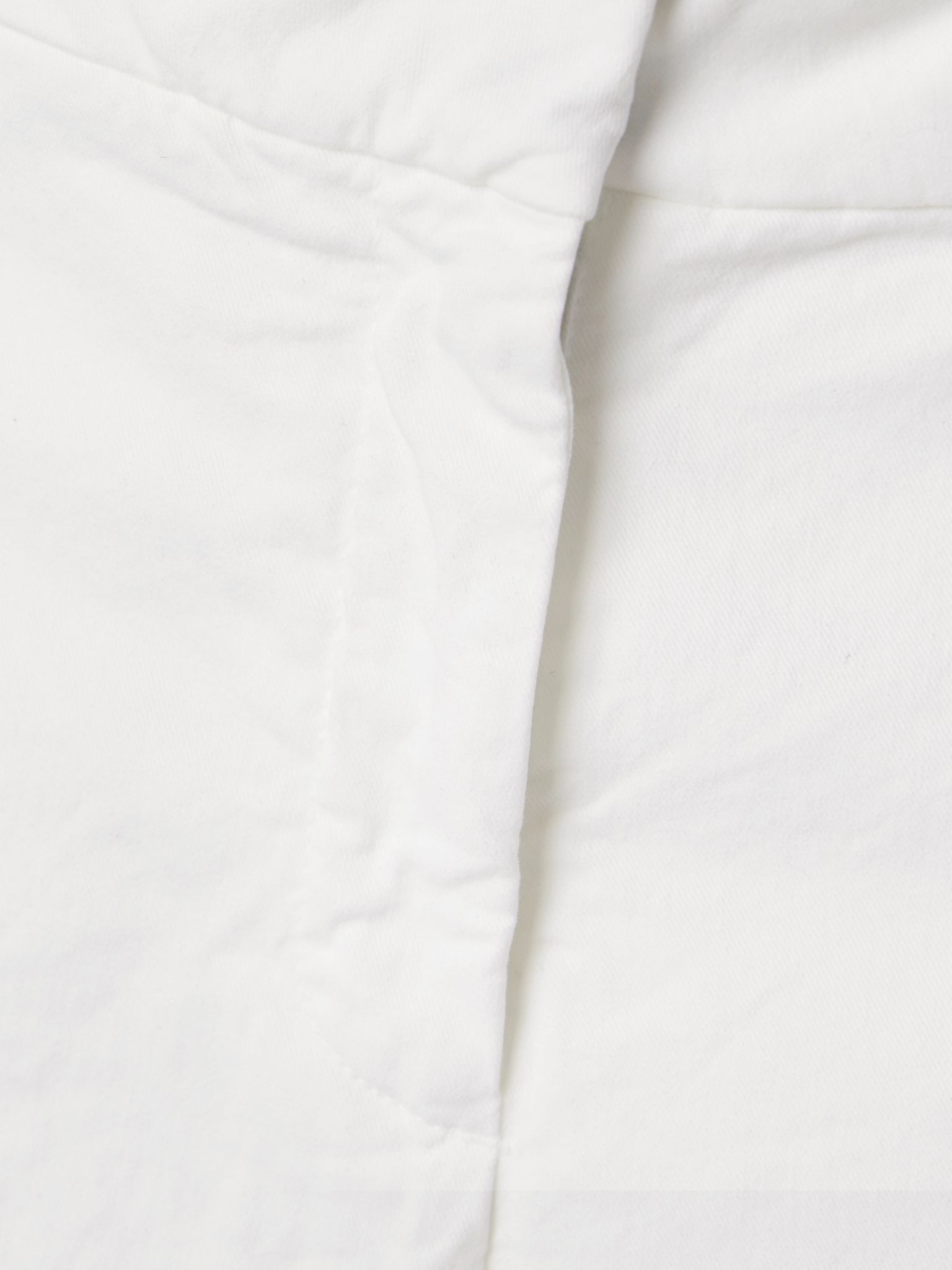 Nohan brushed cotton-blend twill wide-leg pants White - 4