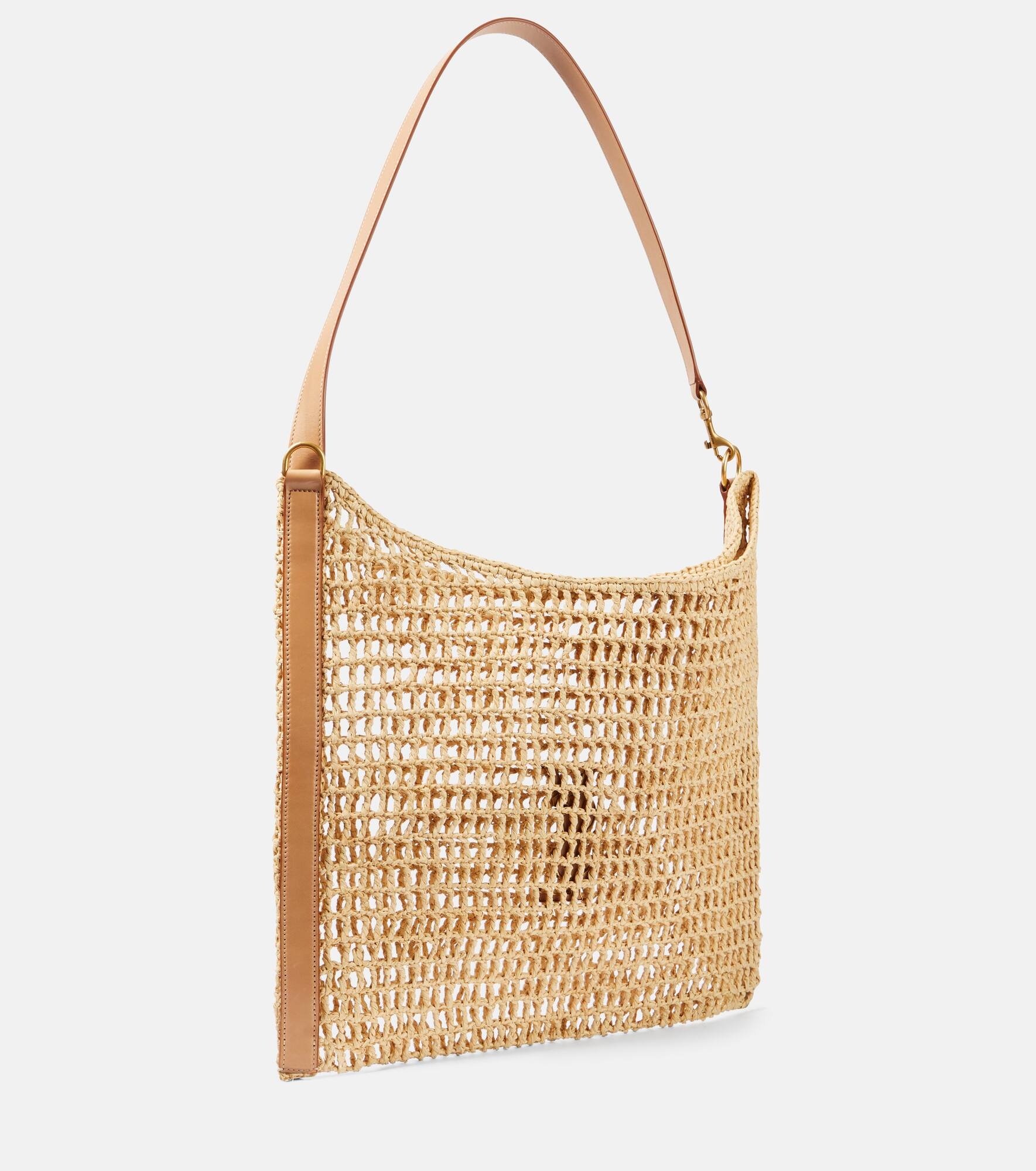 Oxalis crochet raffia shoulder bag - 4