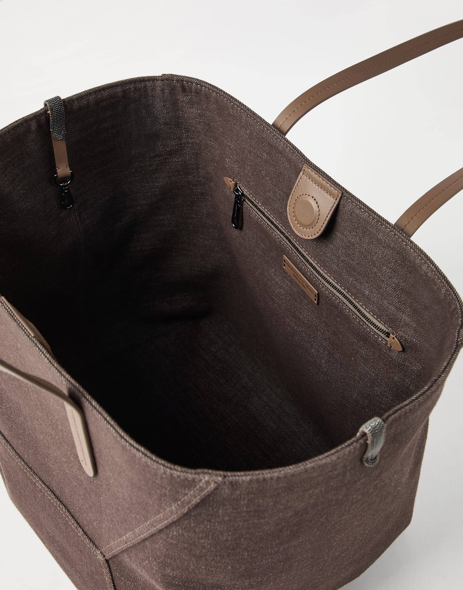 BC Duo bag in no-fade denim with monili - 5