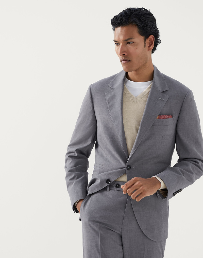 Super 150s lightweight wool and silk blazer 1